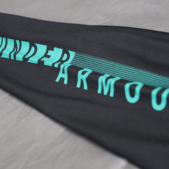 Under Armour Pants Black Green Tights/Leggings - Picture 7 of 10